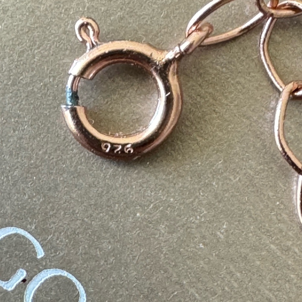Giani Bernini 24k Rose Gold Over 925 Sterling Silver Extension Chain 2" - Picture 5 of 5